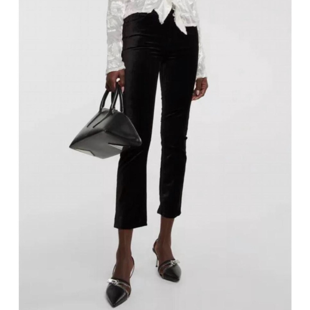 NWOT CITIZENS OF HUMANITY jolene high rise jean in black velvet size 33 reg $180 - Picture 3 of 11